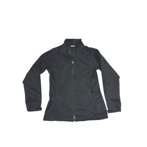 Nike Golf Storm-Fit 10 Jacket Womens Small Black Full Zip Windbreaker Sporty